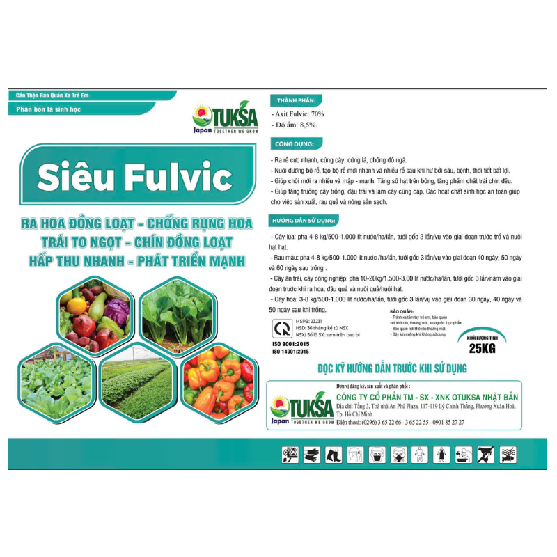 PHÂN BÓN LÁ SINH HỌC SIÊU FULVIC