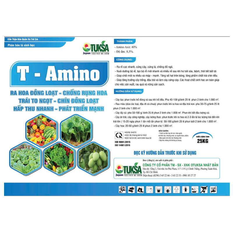 PHÂN BÓN LÁ SINH HỌC T - AMINO